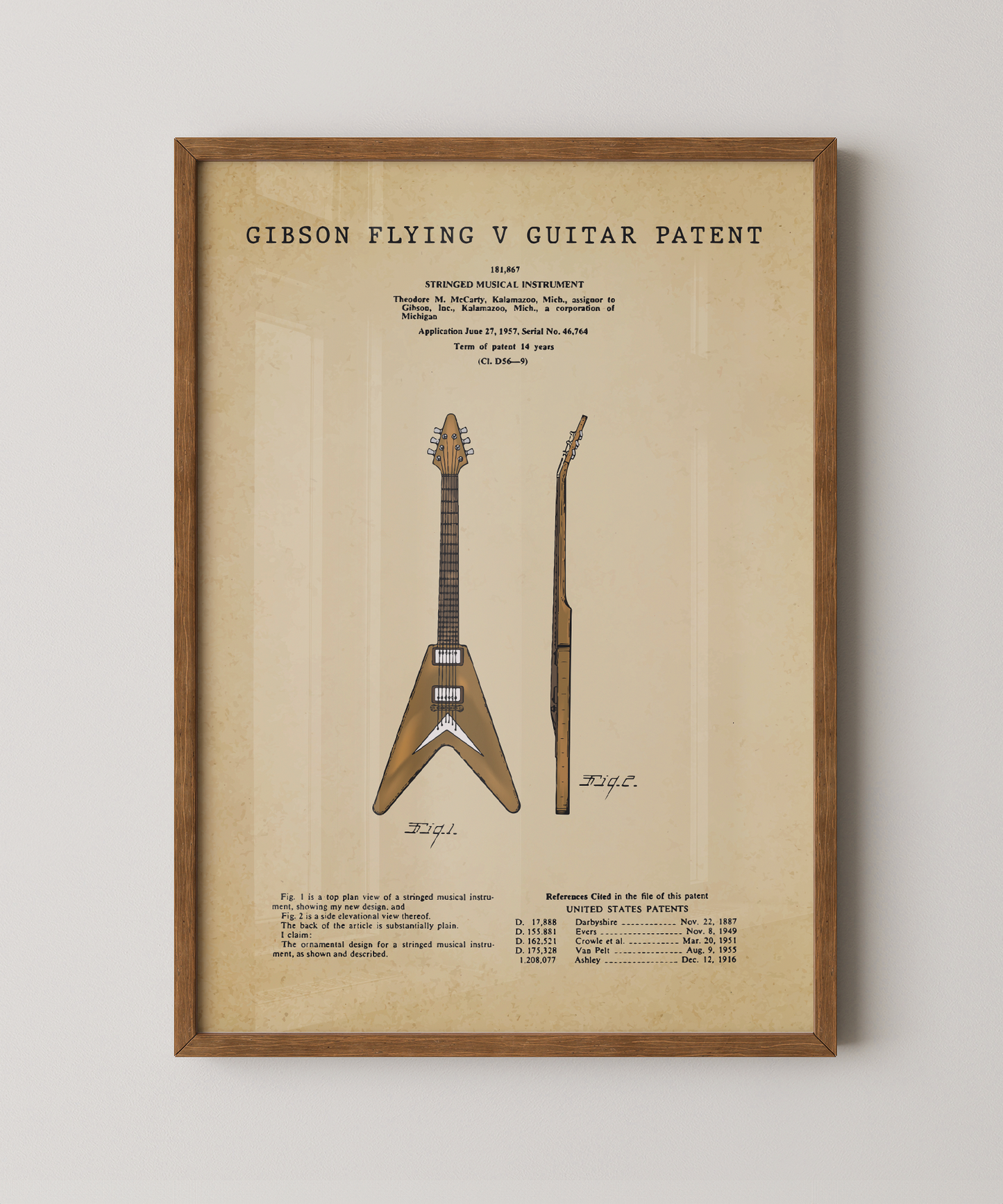 Gibson Flying V Patent