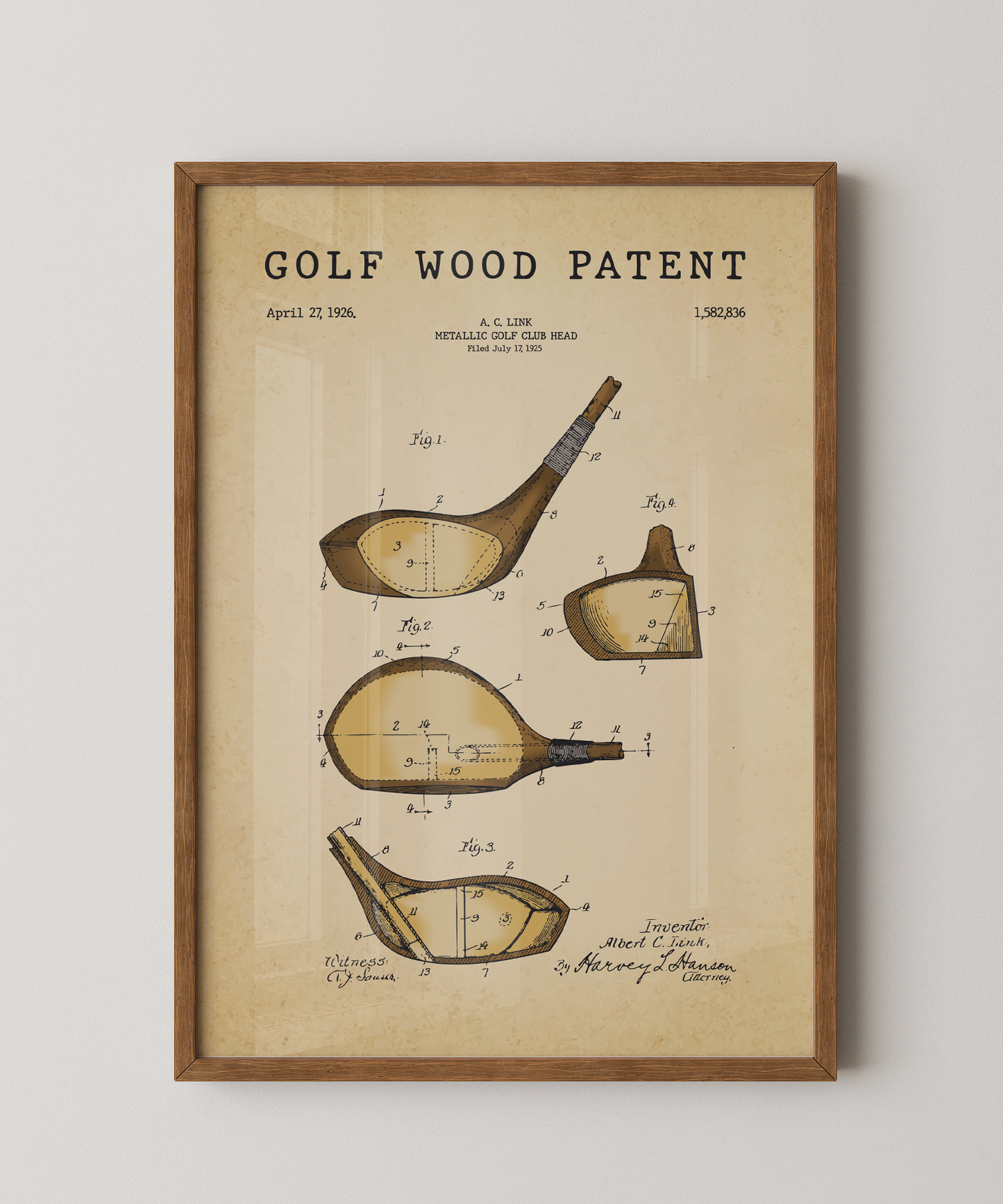 Golf Wood Patent