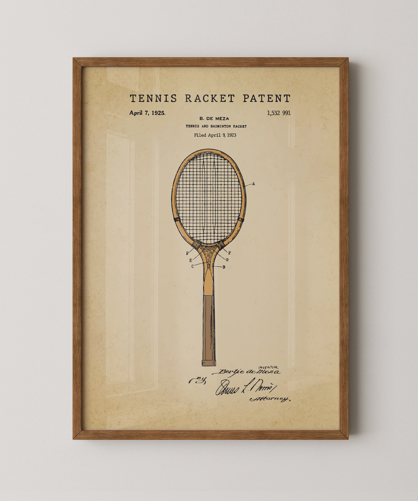 Tennis Racket Patent