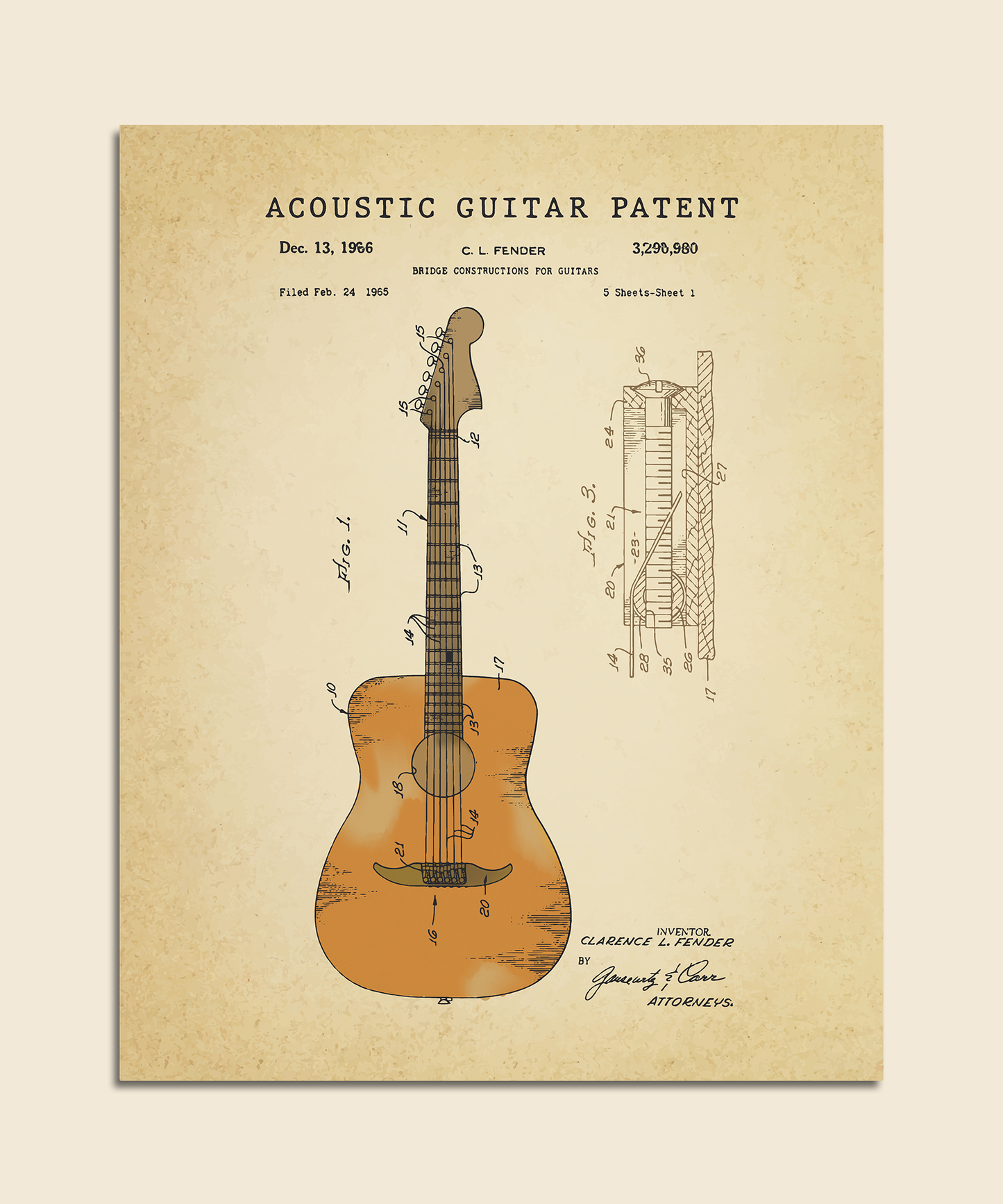 Acoustic Guitar Patent