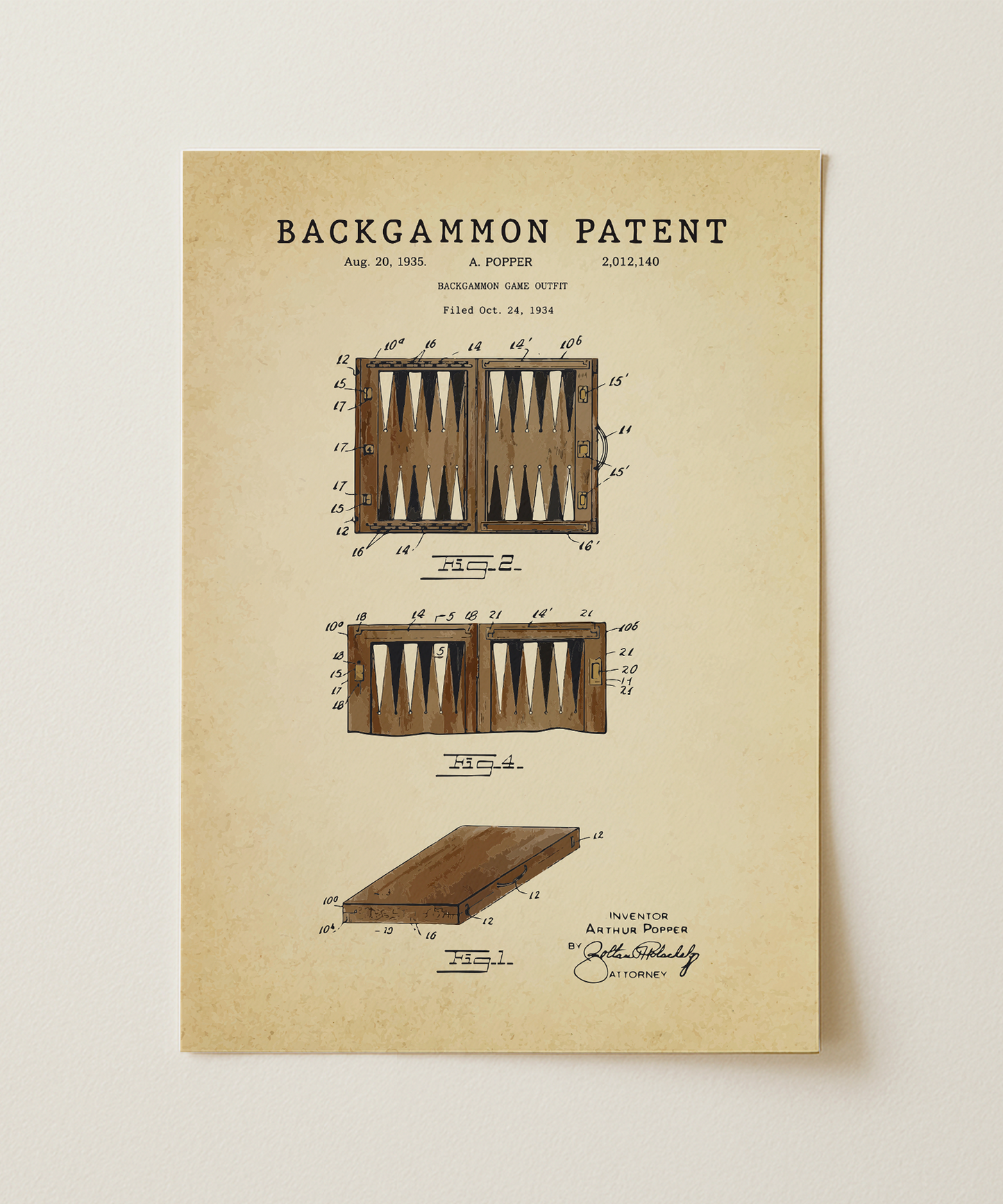 Backgammon Patent