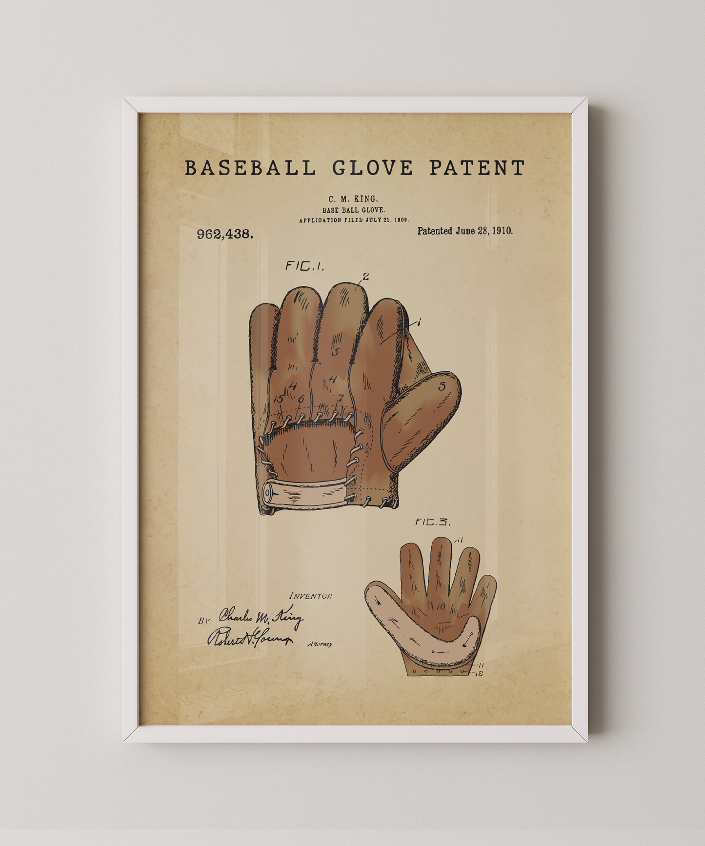 Baseball Glove Patent