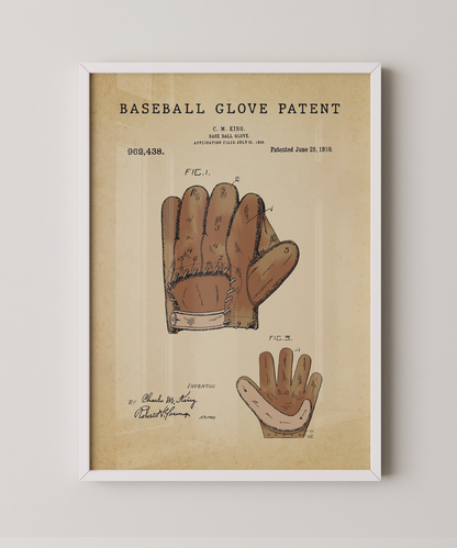 Baseball Glove Patent