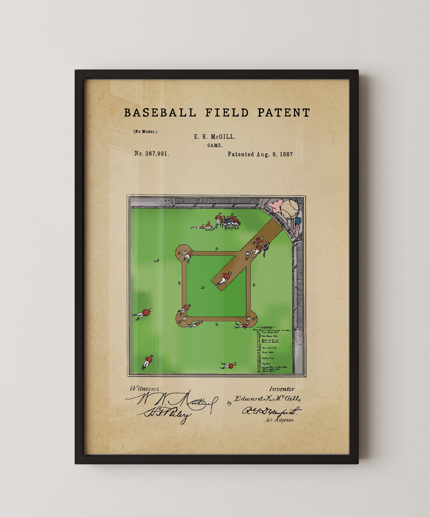 Baseball Field Patent