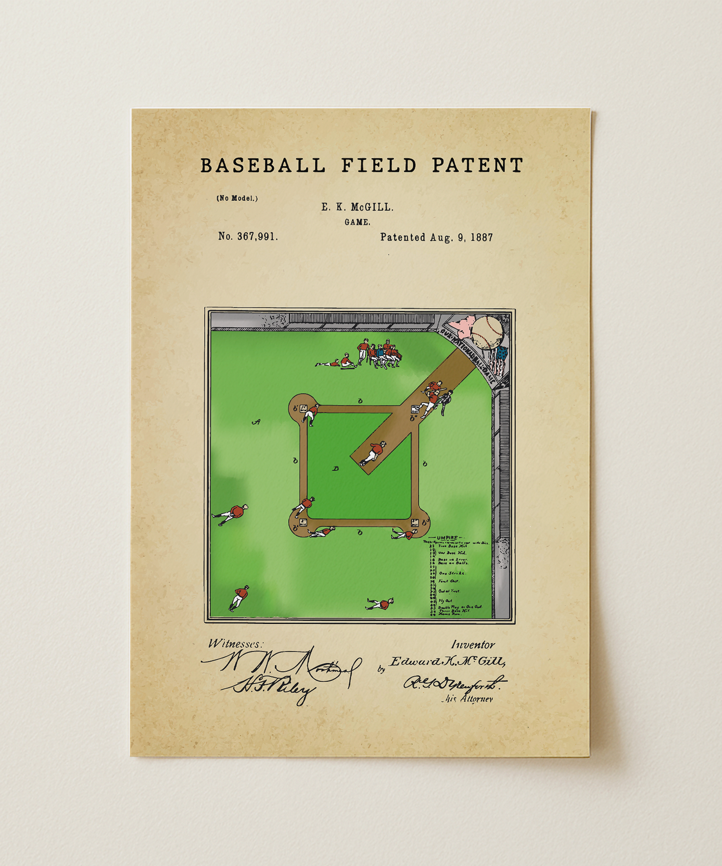 Baseball Field Patent