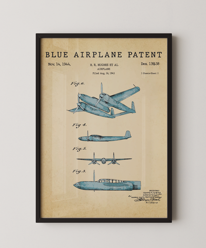Blue Airplane Patent
