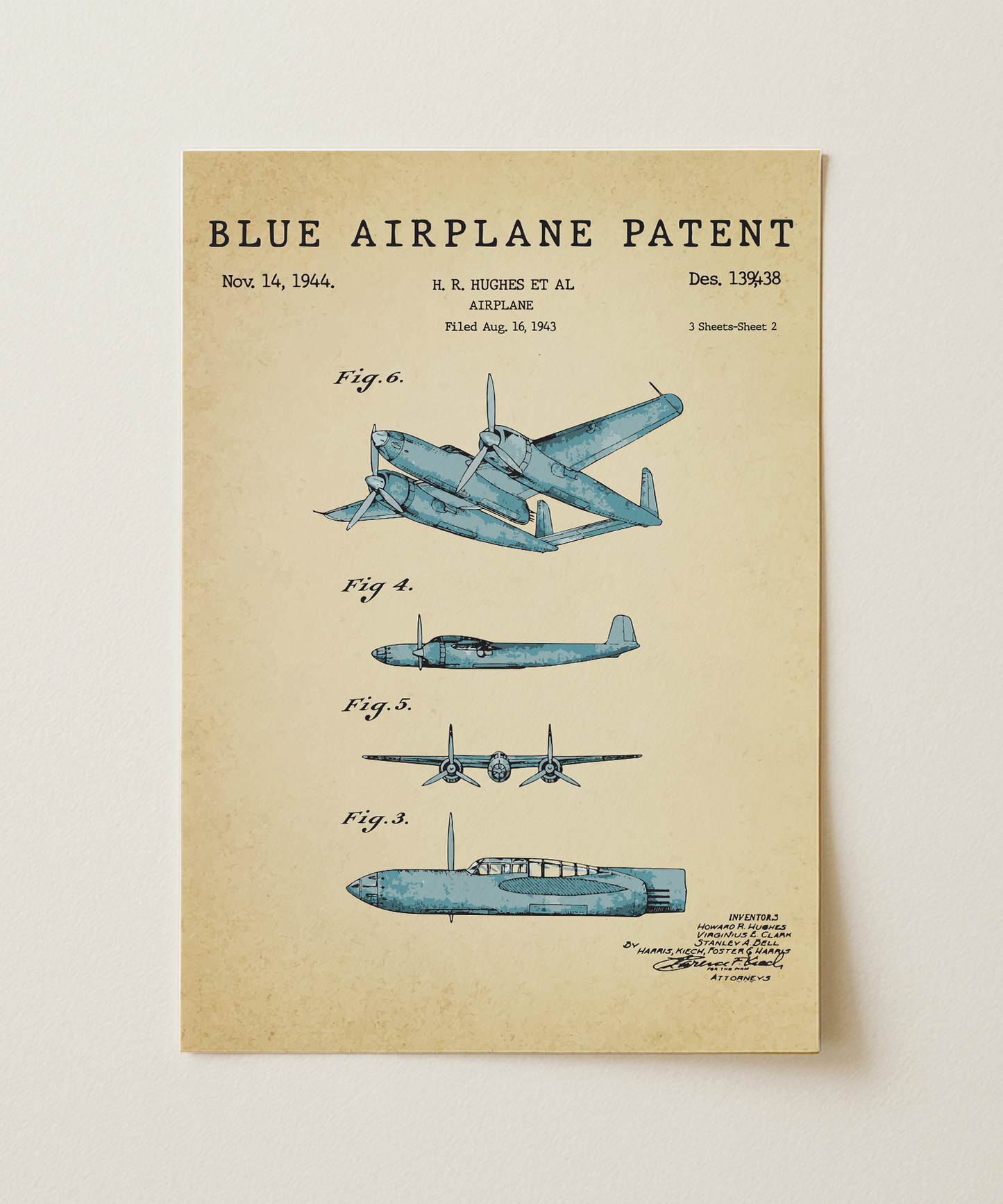 Blue Airplane Patent