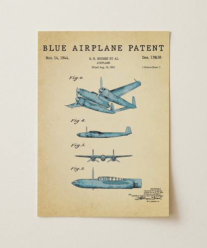 Blue Airplane Patent