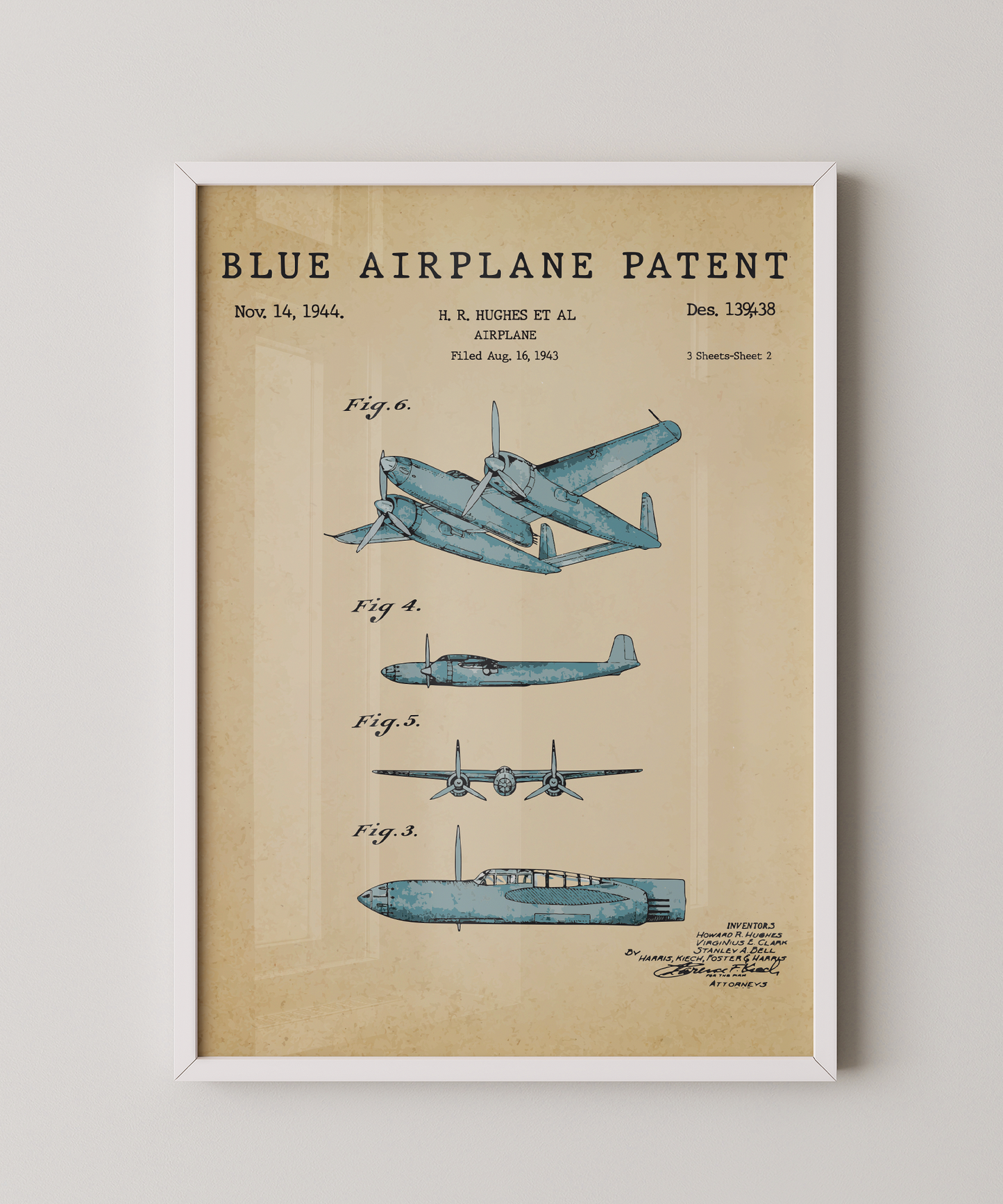 Blue Airplane Patent