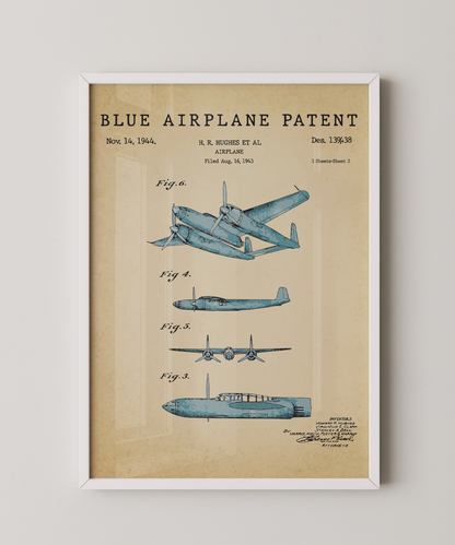 Blue Airplane Patent