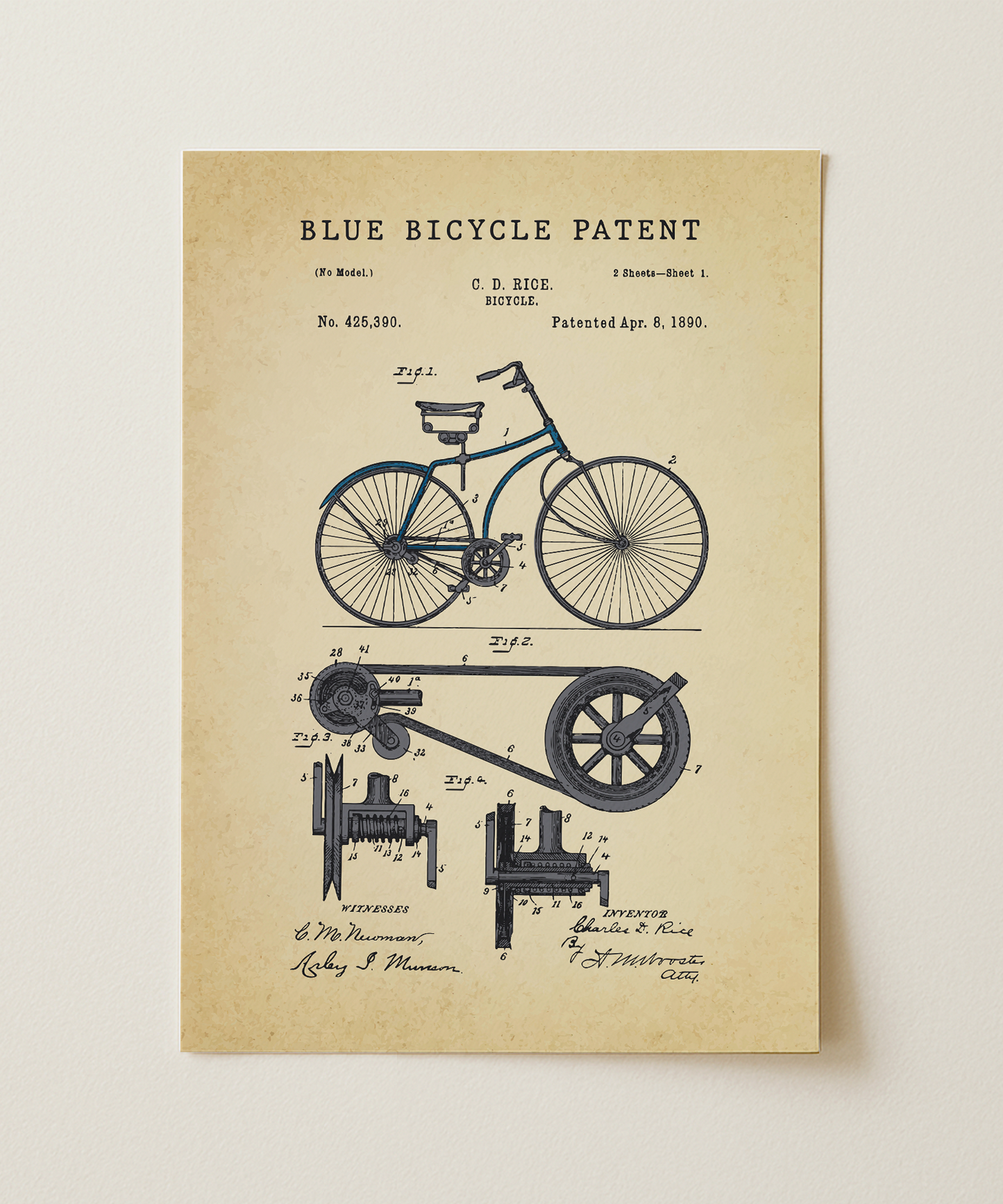 Blue Bicycle Patent