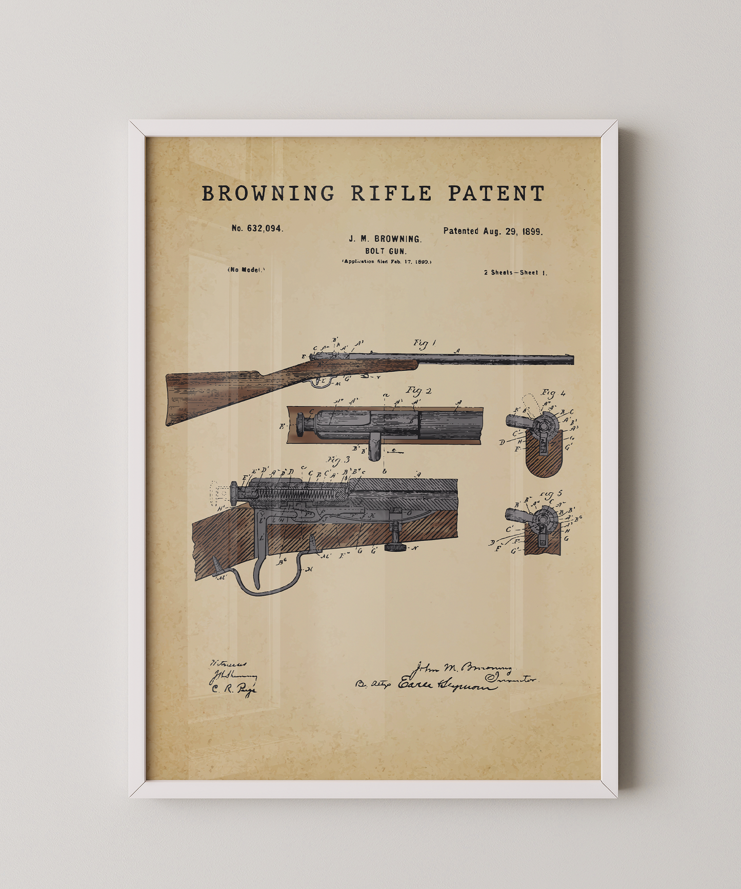 Browning Rifle Patent