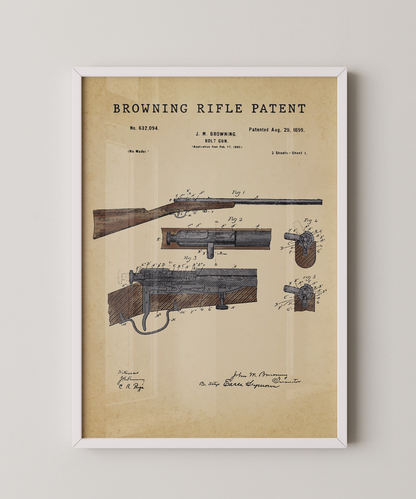 Browning Rifle Patent