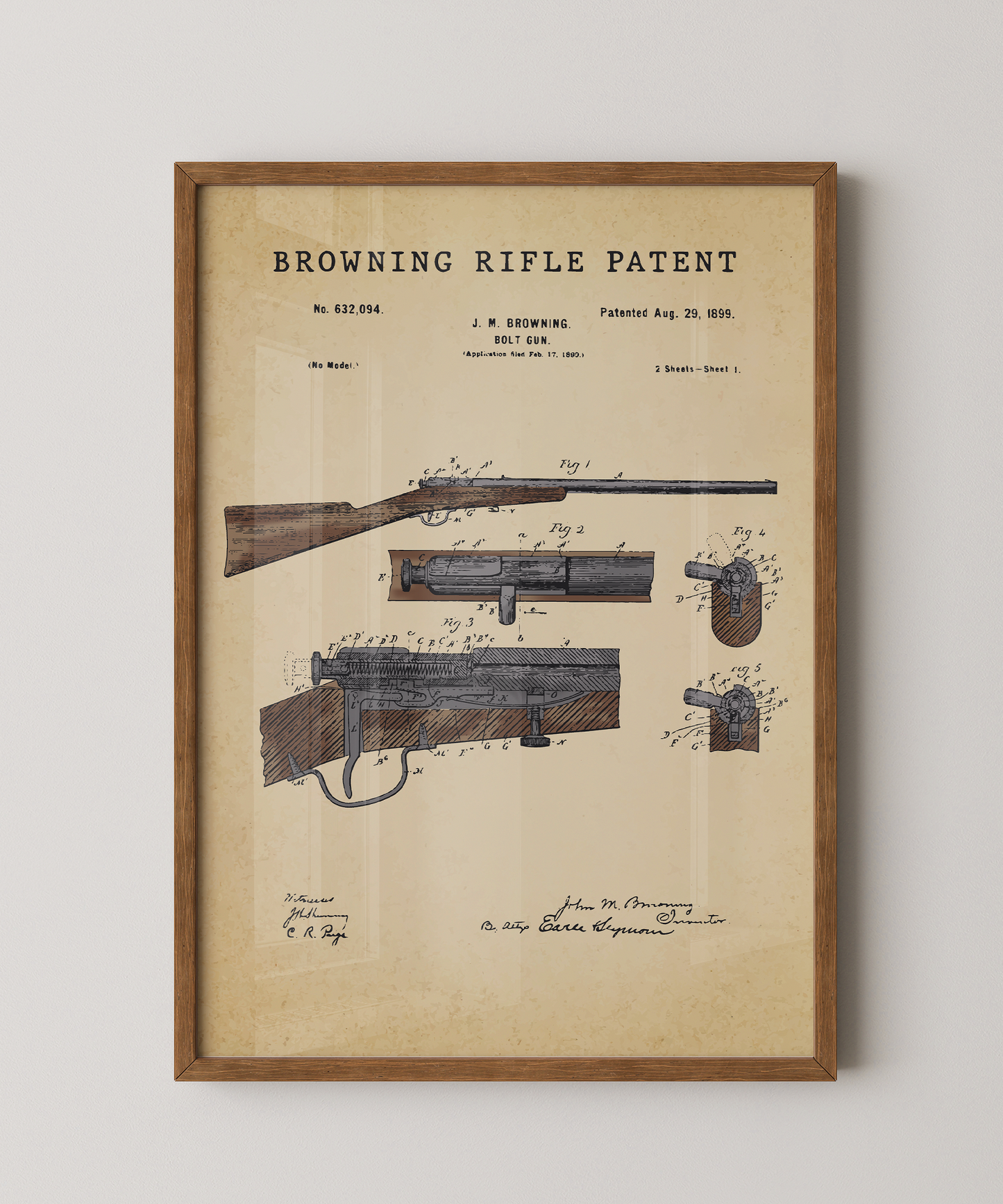Browning Rifle Patent