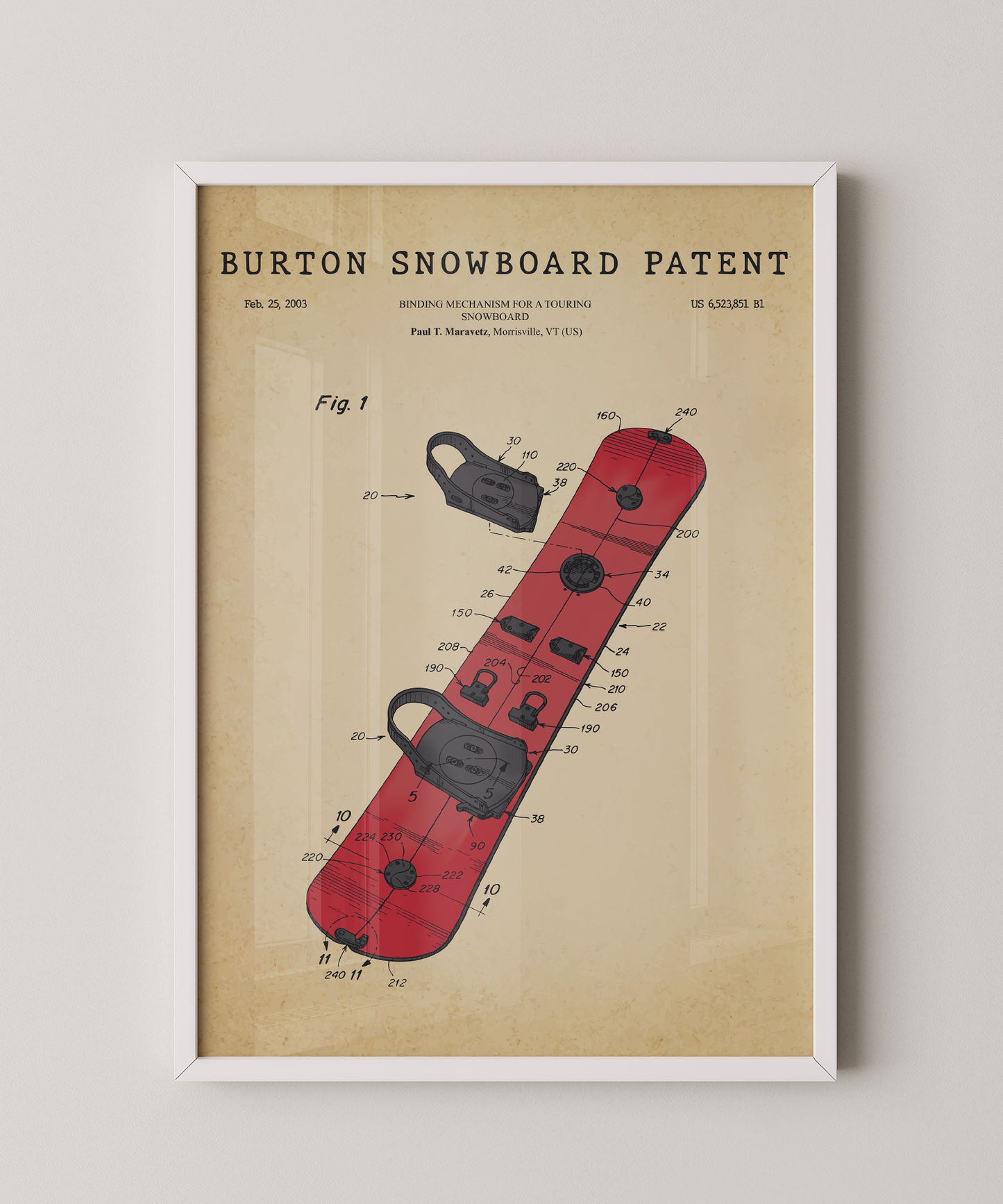 Burton Snowboard Patent