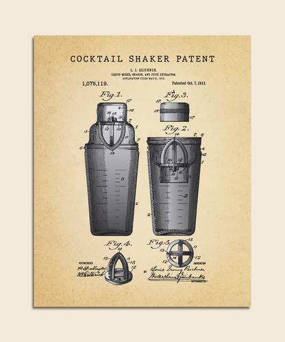 Cocktail Shaker Patent