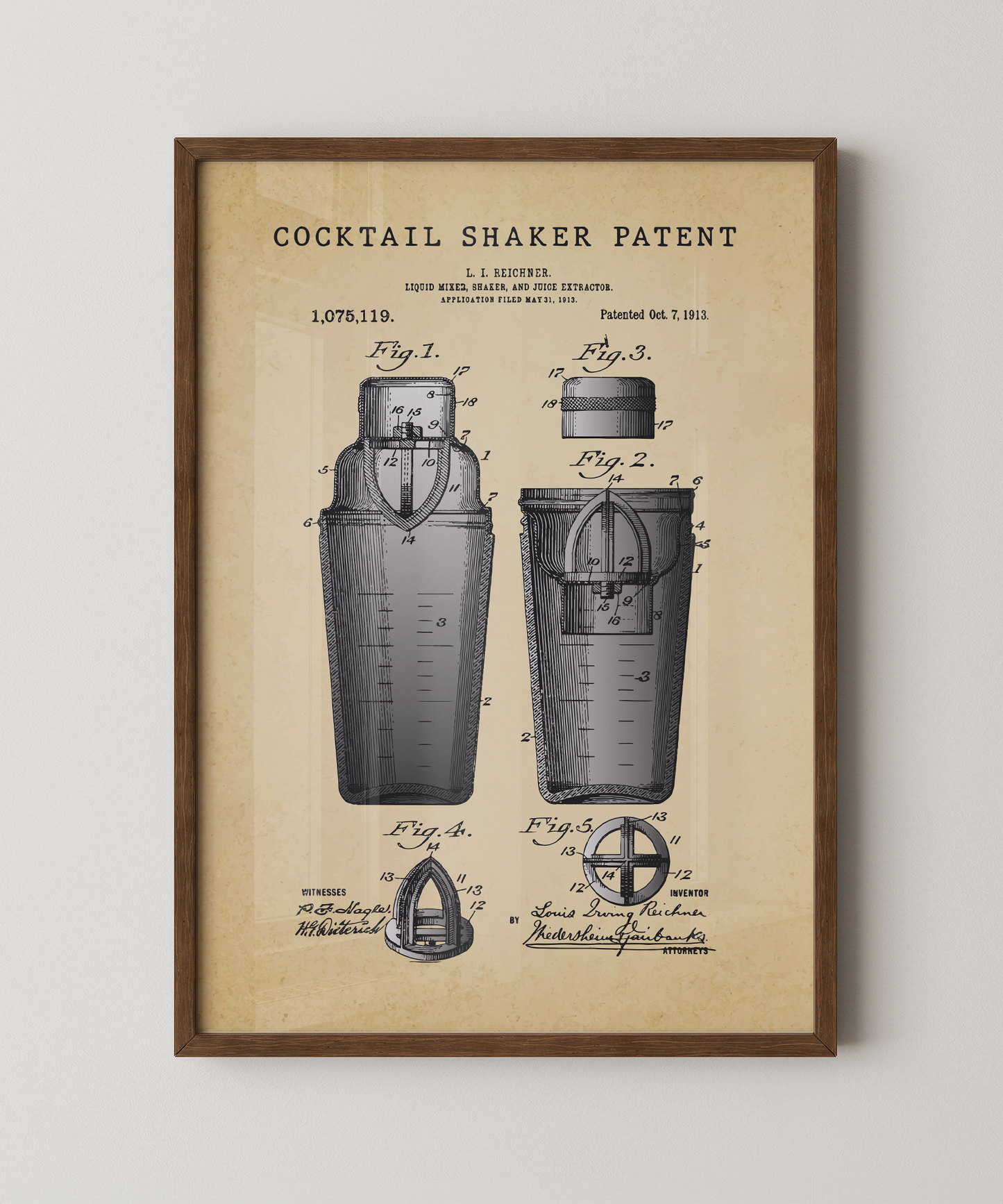 Cocktail Shaker Patent