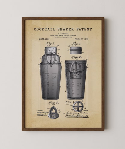 Cocktail Shaker Patent