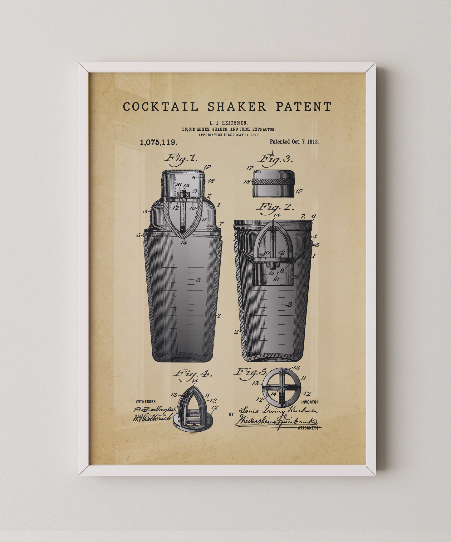 Cocktail Shaker Patent