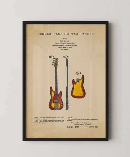 Fender Base Guitar Patent