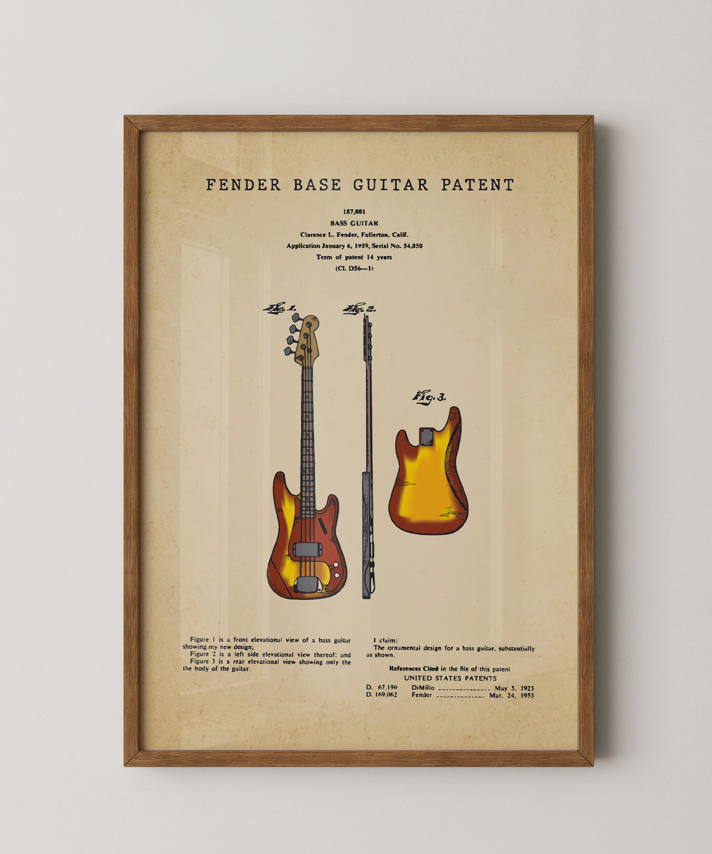Fender Base Guitar Patent