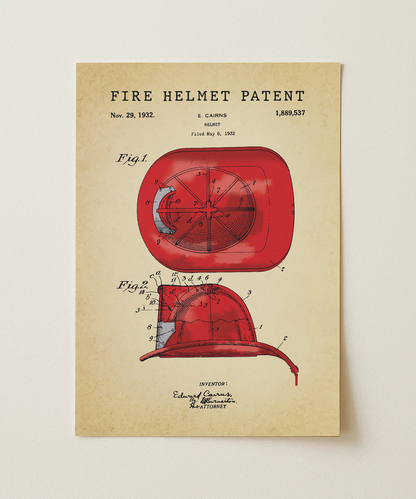 Fire Helmet Patent