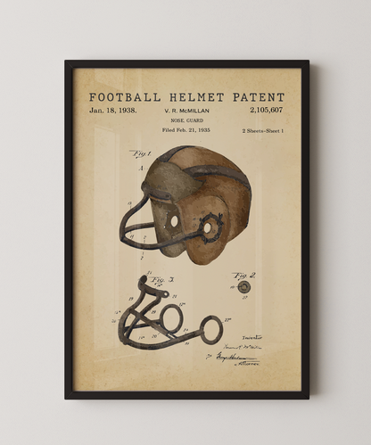 Football Helmet Patent