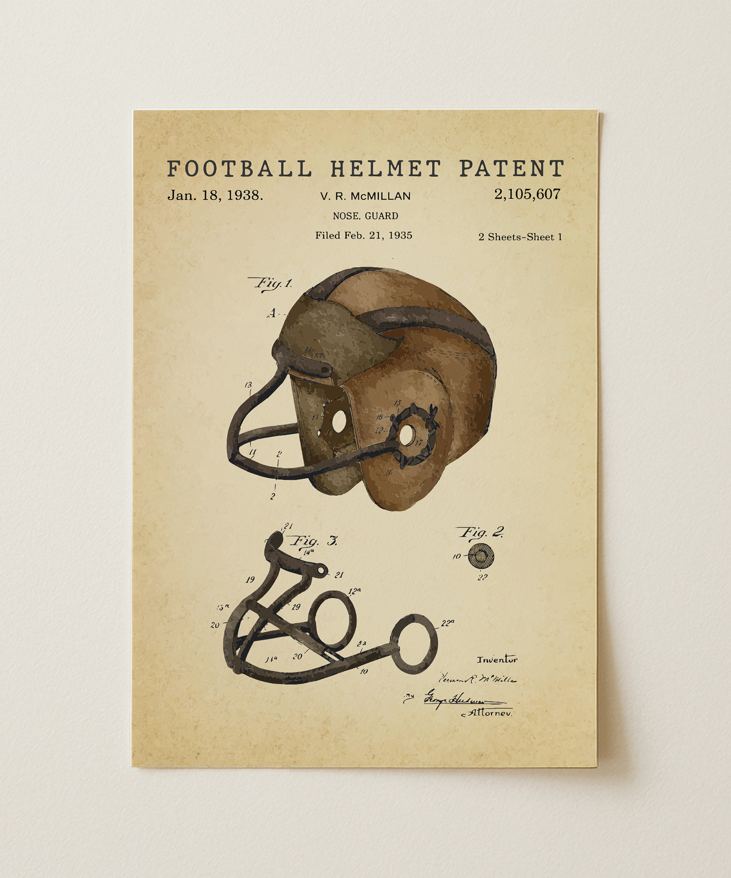 Football Helmet Patent