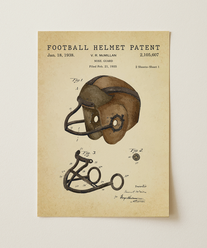Football Helmet Patent