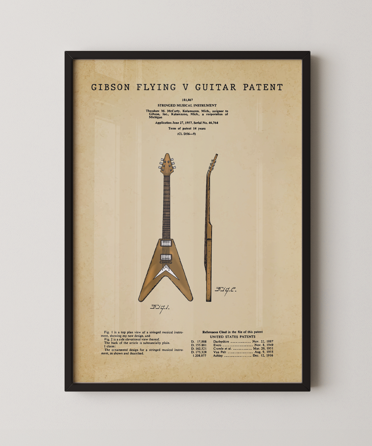 Gibson Flying V Patent