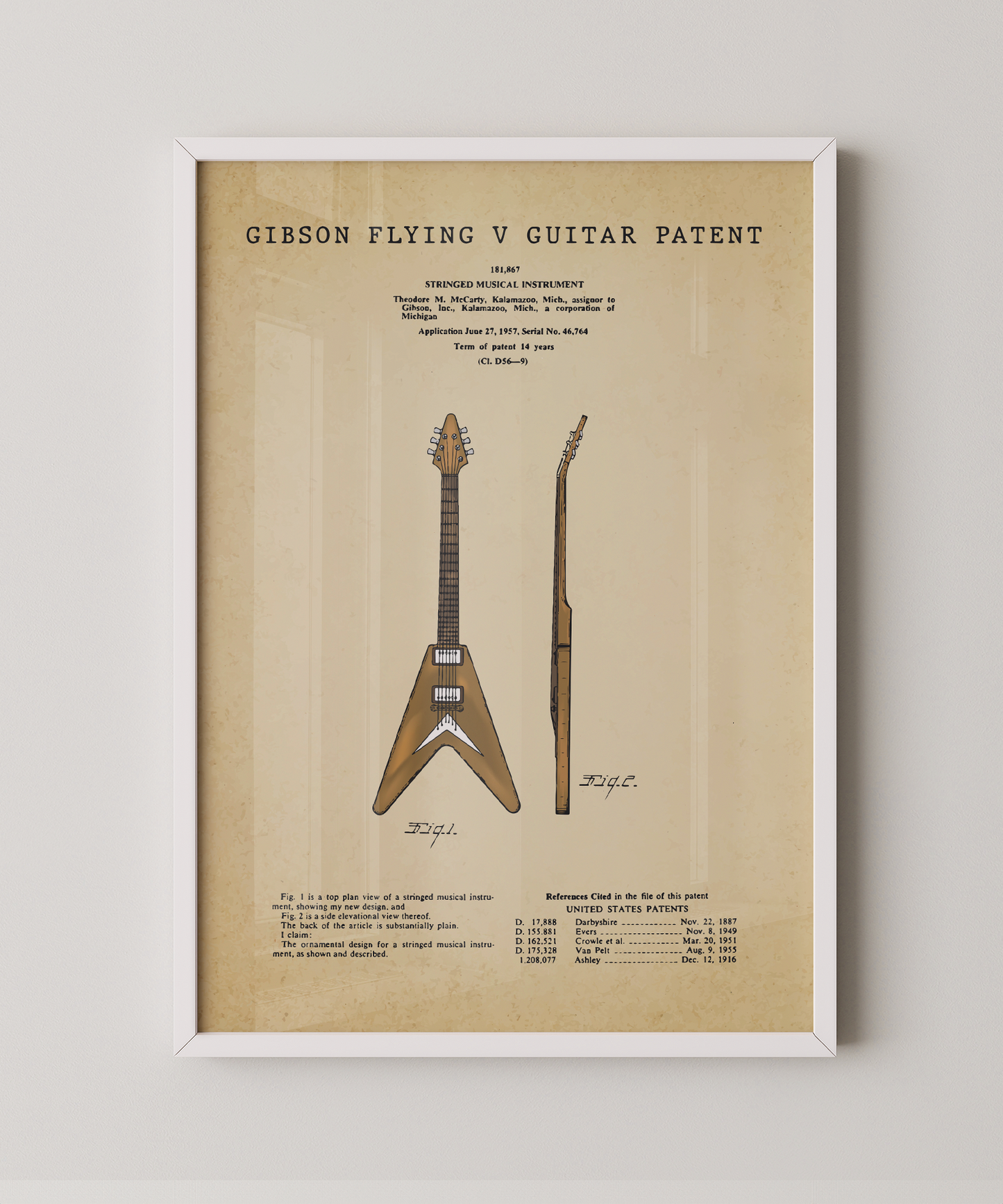 Gibson Flying V Patent