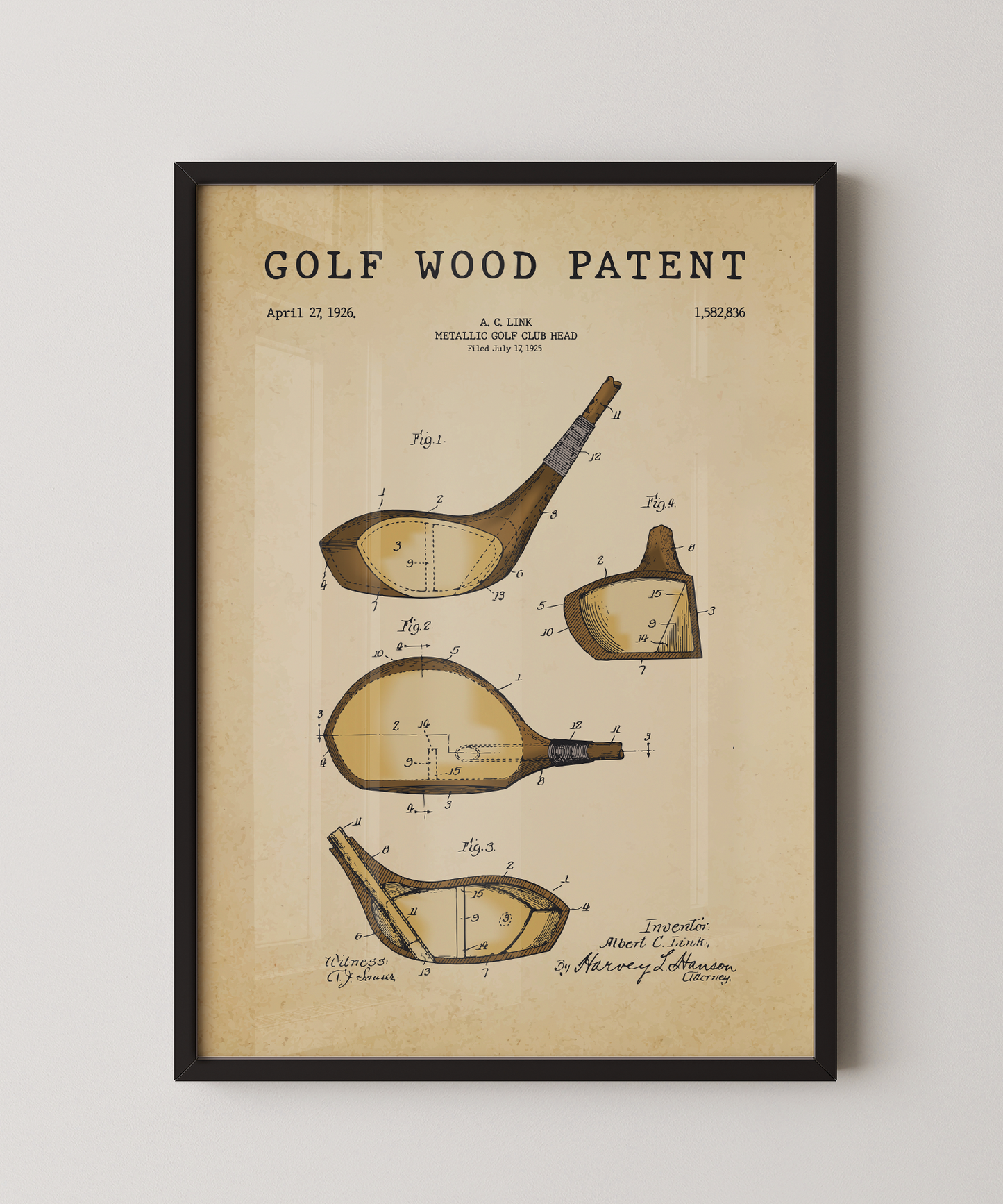 Golf Wood Patent