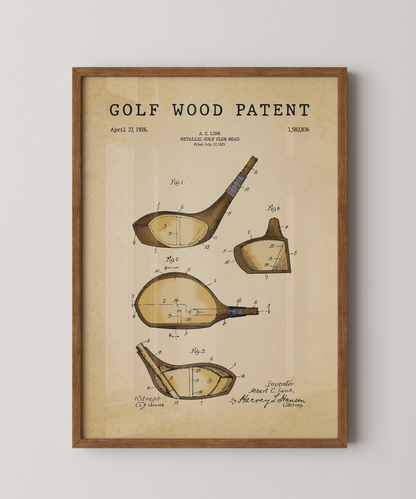 Golf Wood Patent