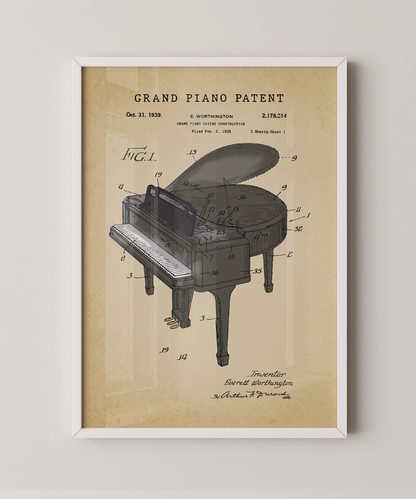Grand Piano Patent