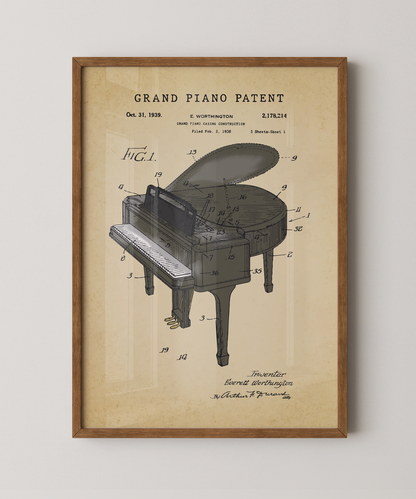 Grand Piano Patent