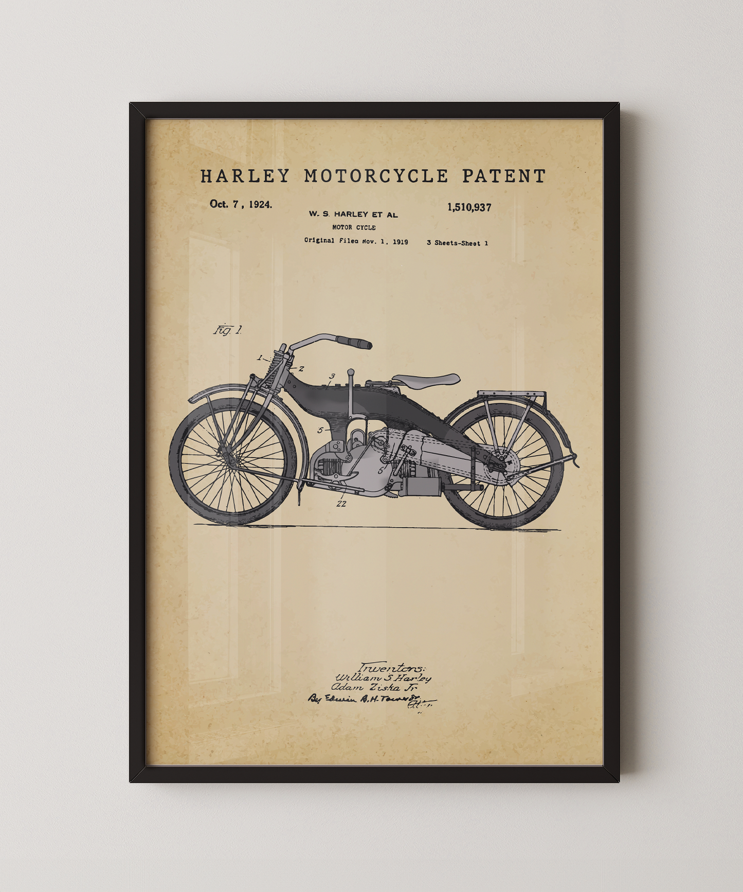 Harley Motorcycle Patent