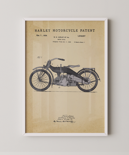 Harley Motorcycle Patent