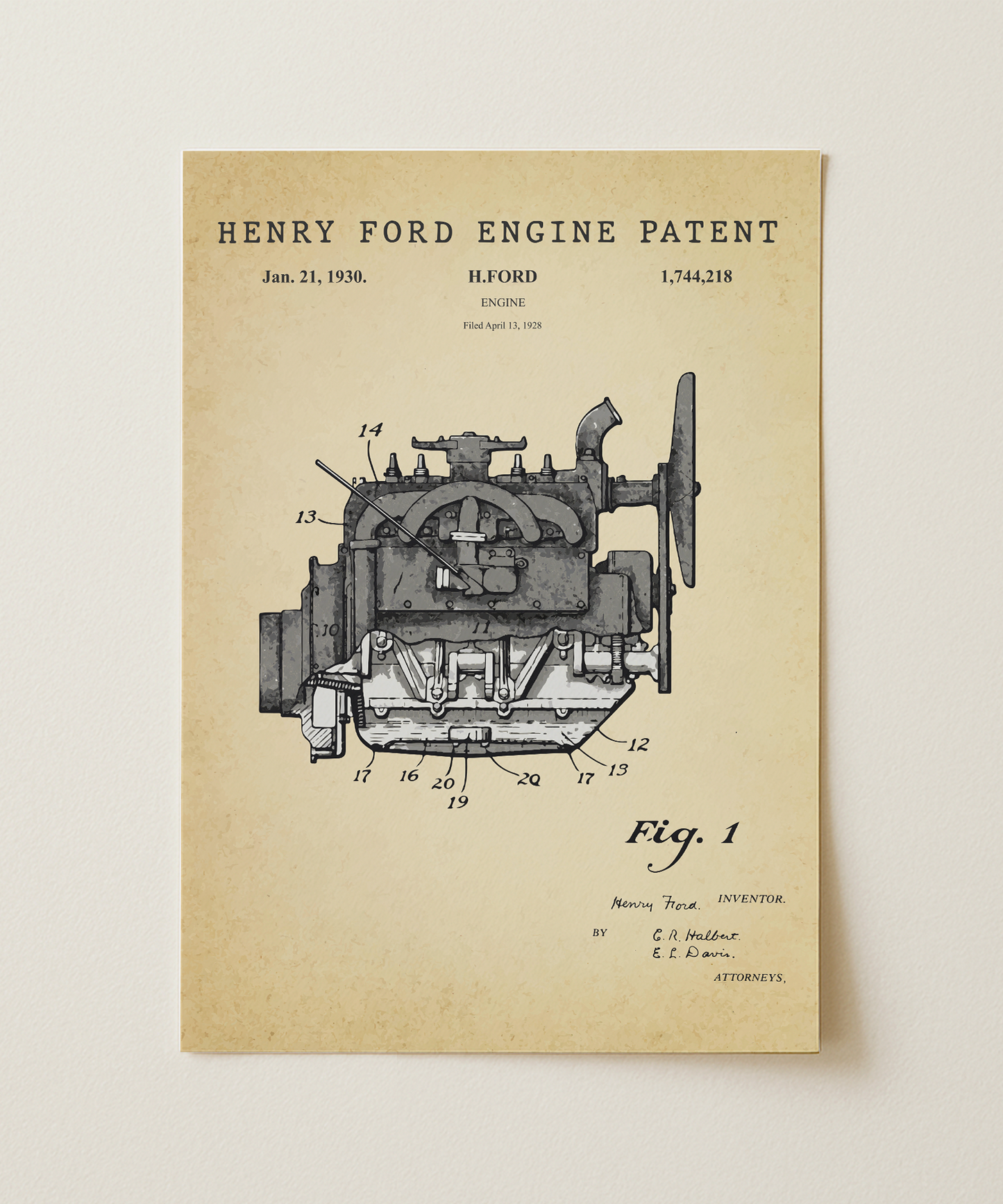 Henry Ford Engine Patent