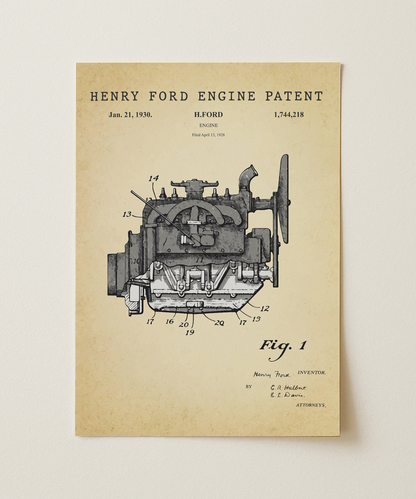 Henry Ford Engine Patent