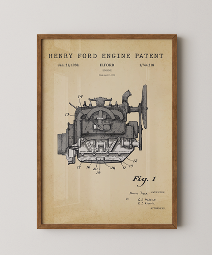 Henry Ford Engine Patent