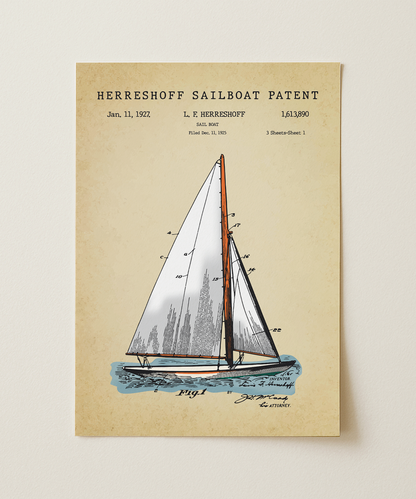 Herreshoff Sailboat Patent