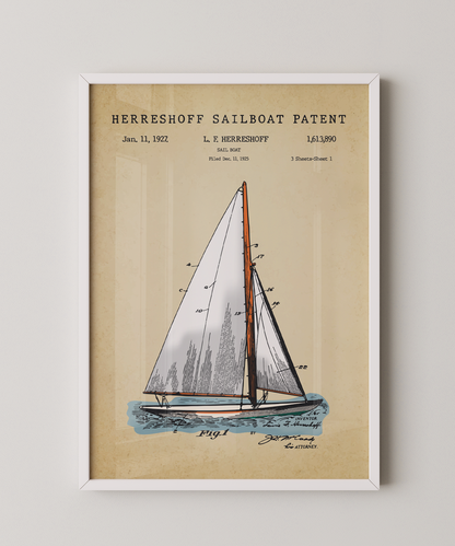 Herreshoff Sailboat Patent