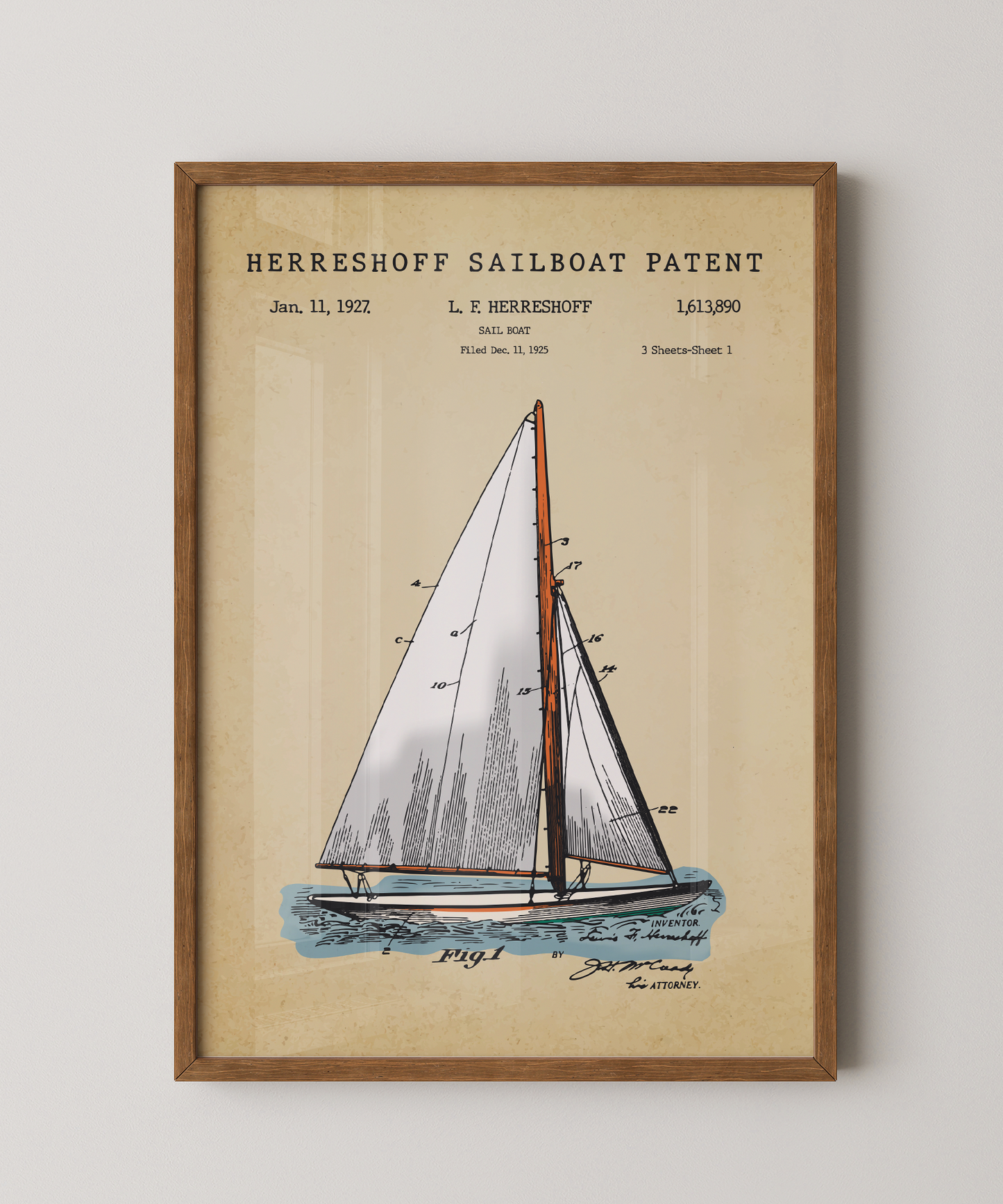 Herreshoff Sailboat Patent