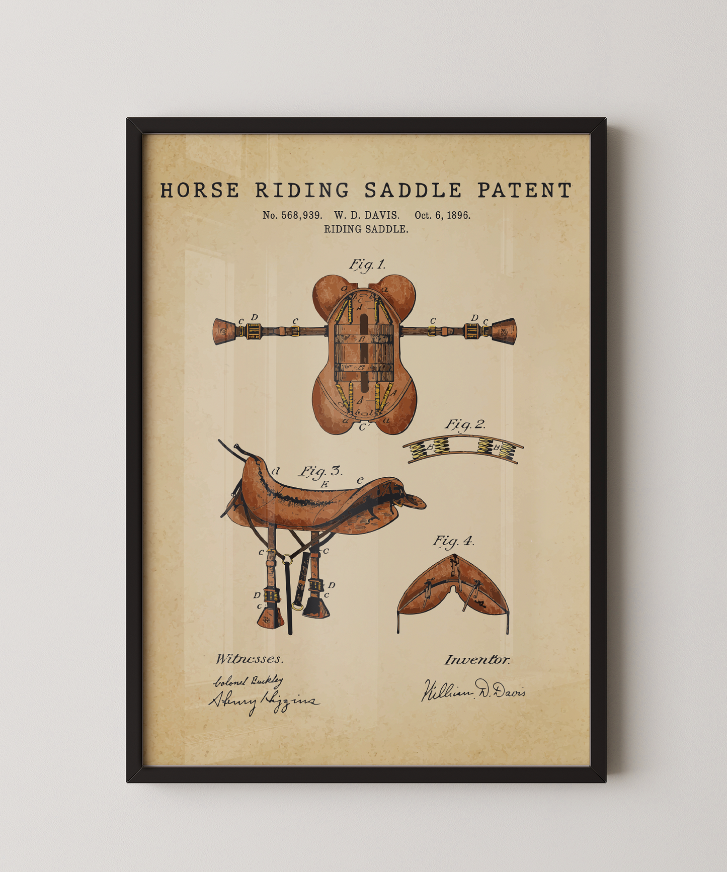 Horse Riding Saddle Patent