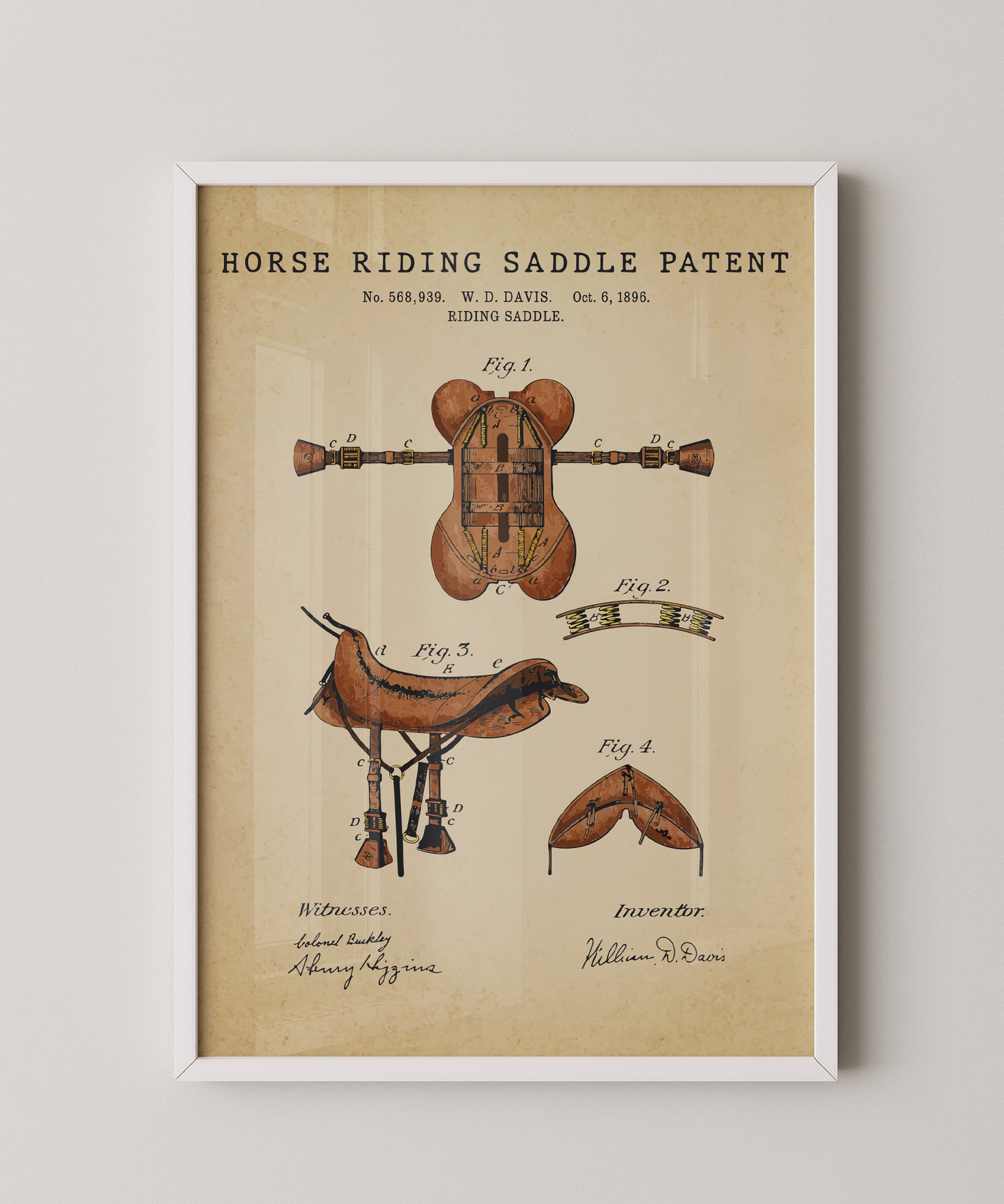 Horse Riding Saddle Patent