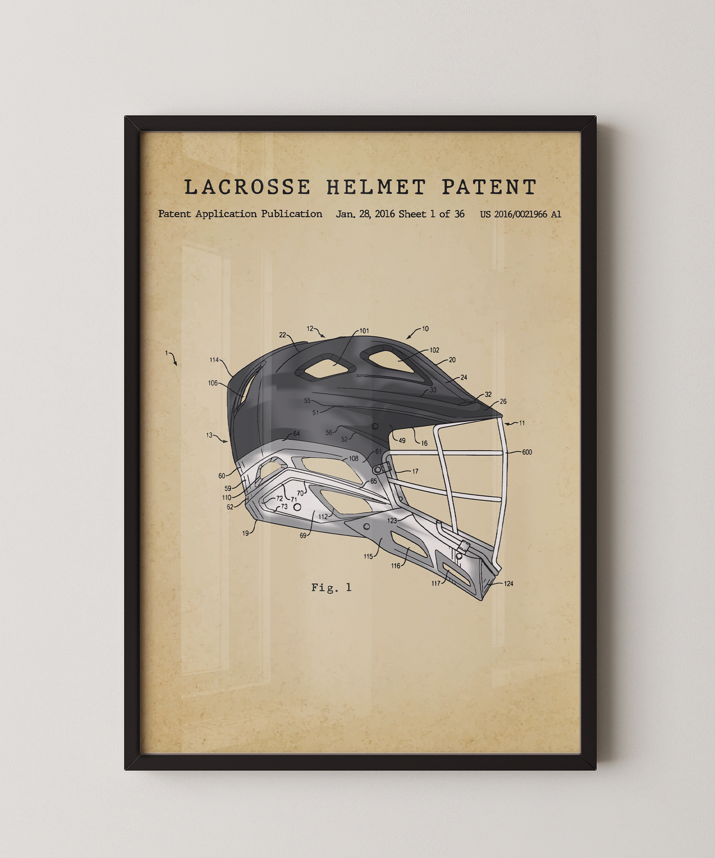 Lacrosse Helmet Patent