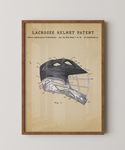 Lacrosse Helmet Patent