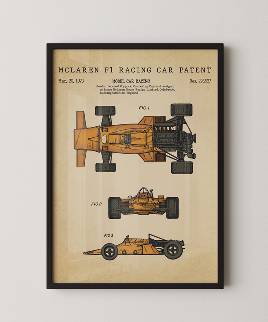 Mclaren F1 Racing Car Patent