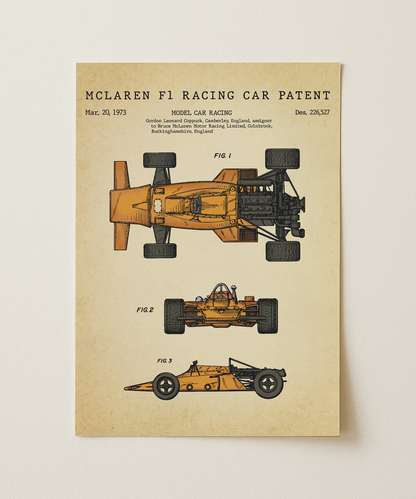 Mclaren F1 Racing Car Patent
