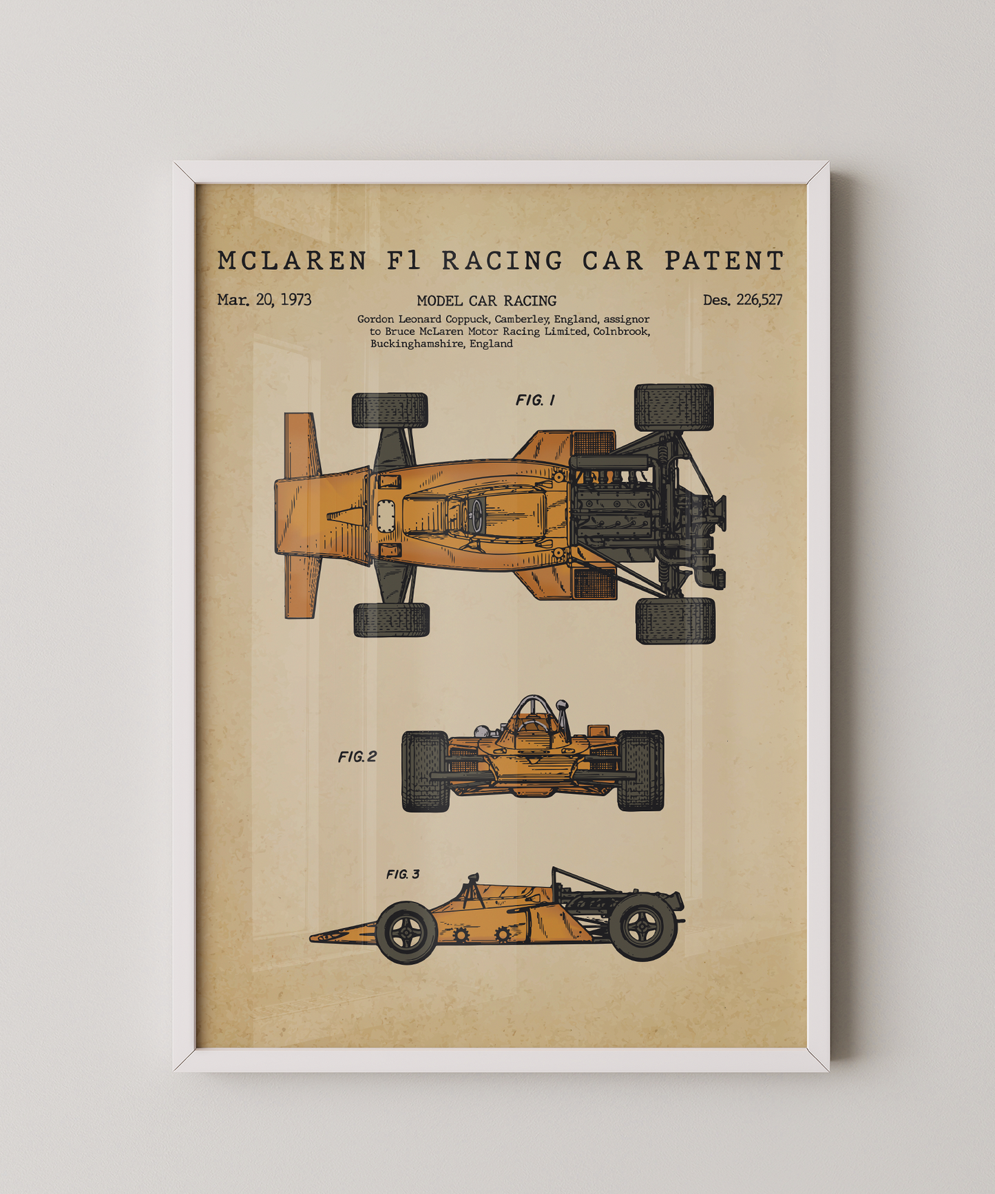 Mclaren F1 Racing Car Patent